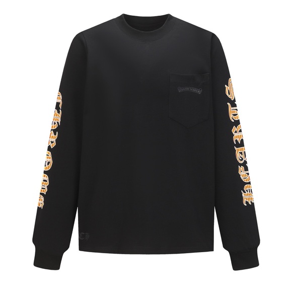 Chrome Hearts Black and Gold Long Sleeve Tee - Picture 1 of 14